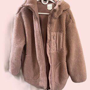 OVERSIZED TEDDY FLEECE JACKET